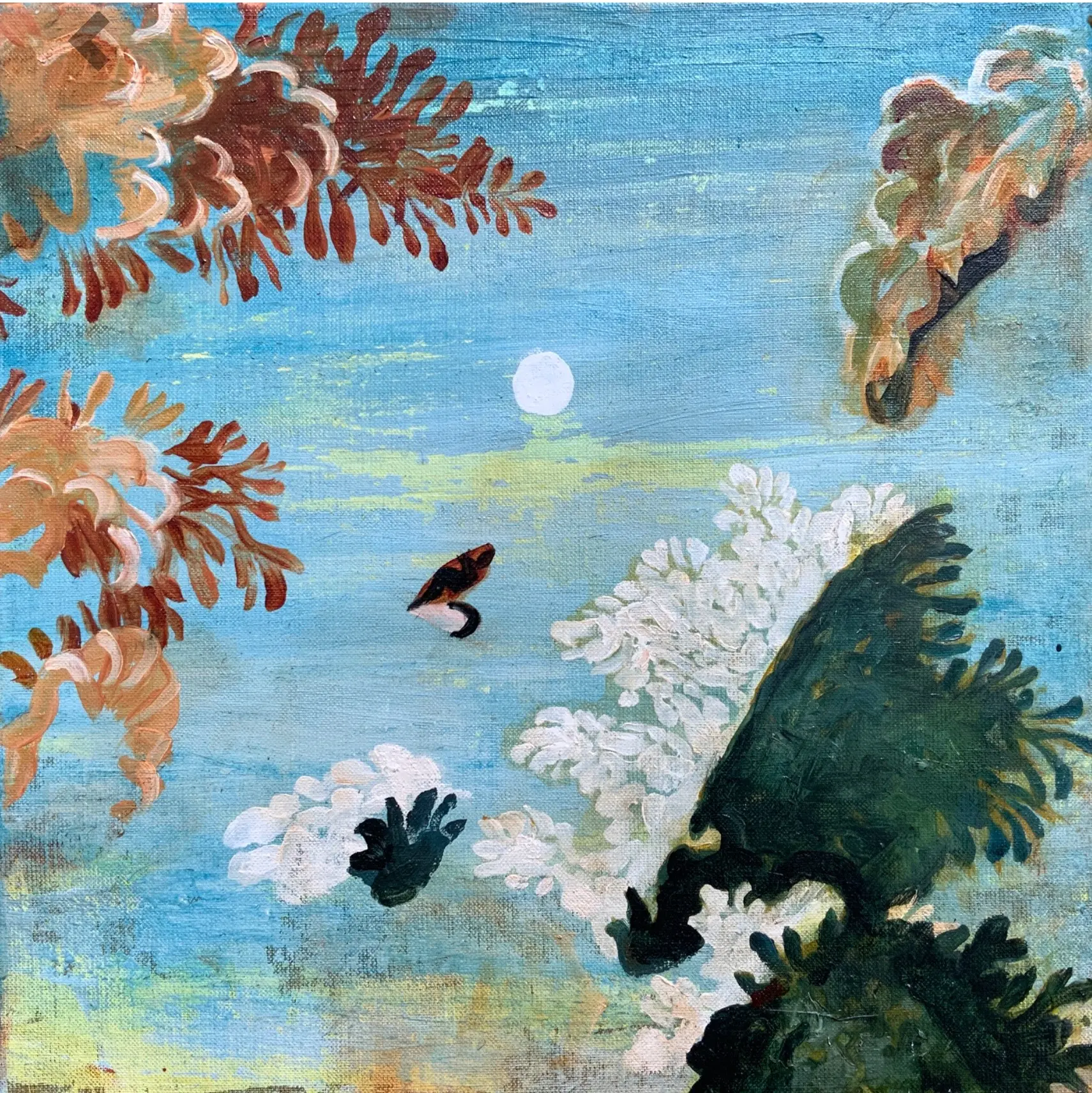 Anton Horvatović — Changes 8, 2022, oil on canvas, 40x40cm, (private collection)