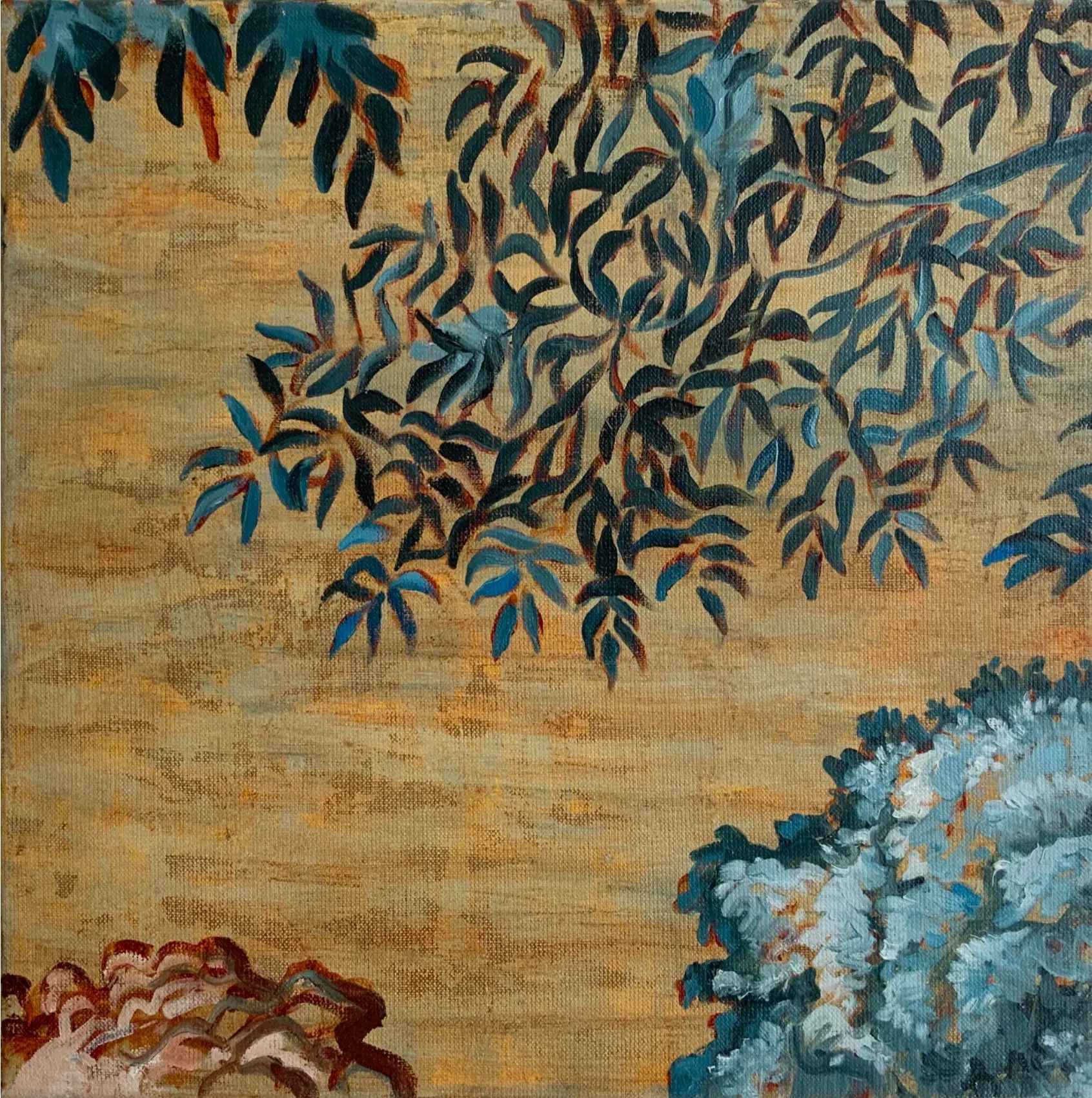 Anton Horvatović — Changes 9, 2022, oil on canvas, 40x40cm, (private collection)