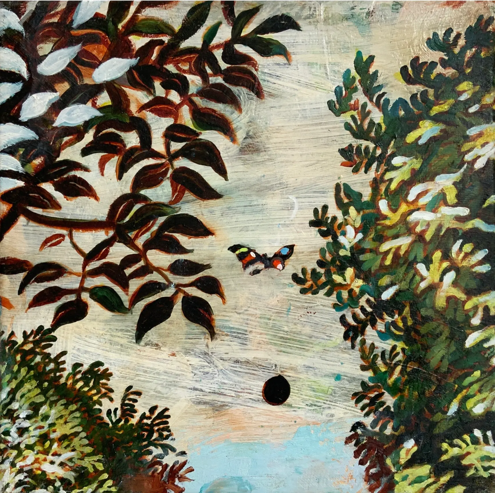 Anton Horvatović — Changes 10, 2022, oil on canvas, 40x40cm, (private collection)