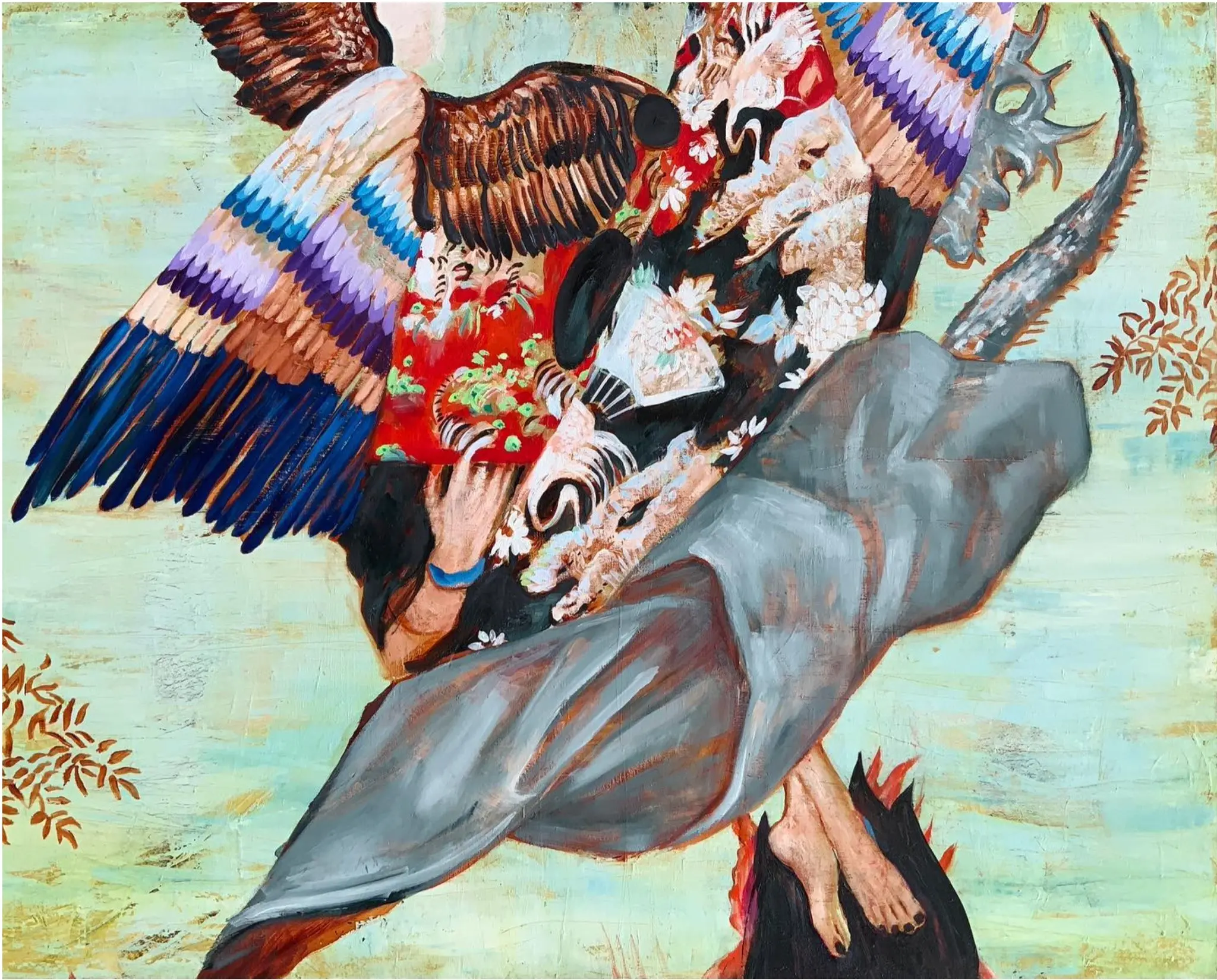 Anton Horvatović — Torment of St Anthony, 2023, oil on canvas, 140x170 cm