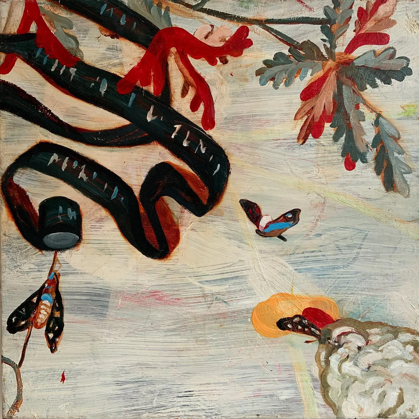 Anton Horvatović — Virtue, 2022, oil on canvas, 50x50cm