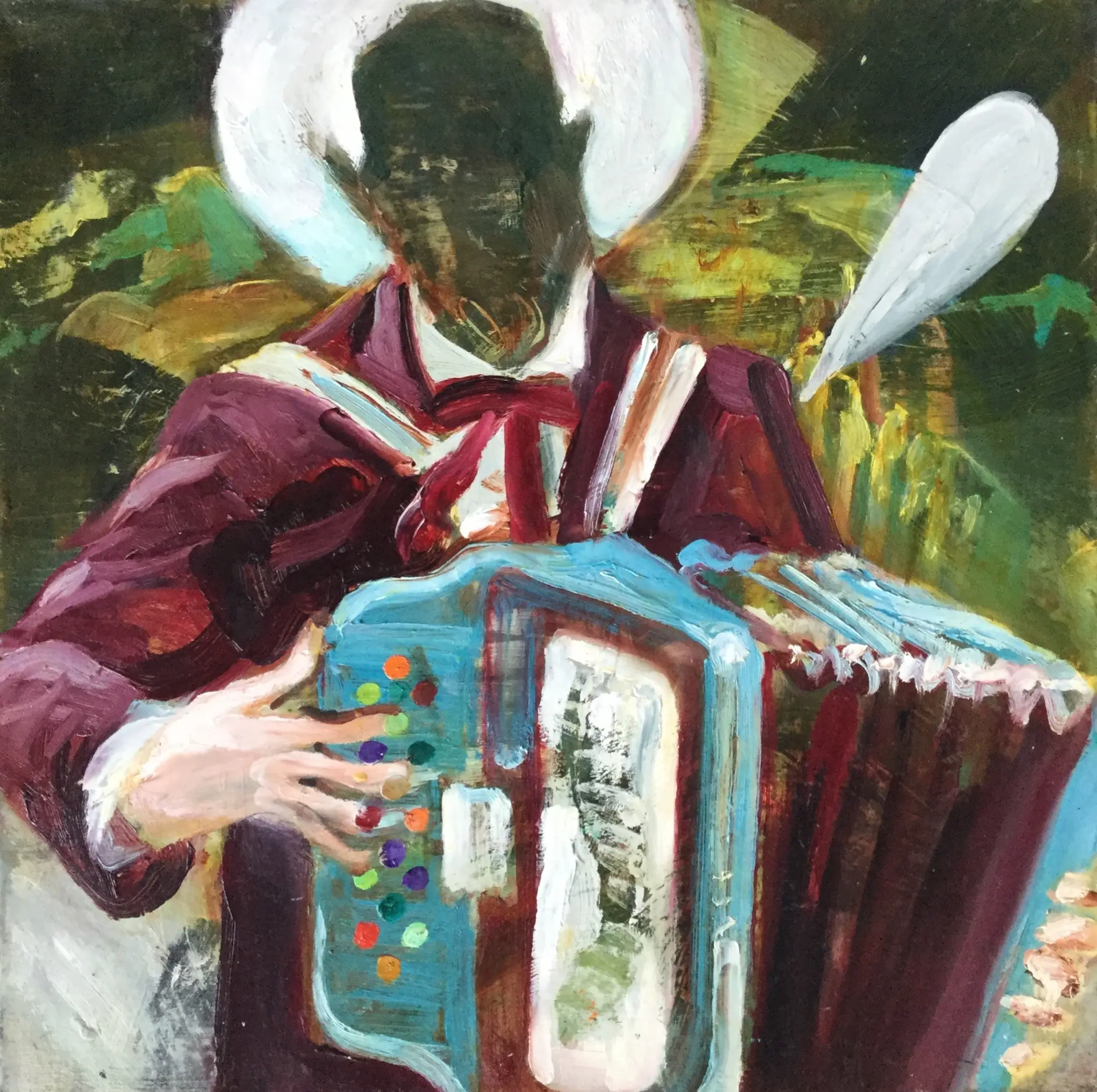 Anton Horvatović — Harmony of Fears V, 2019, oil on canvas, 50x50cm