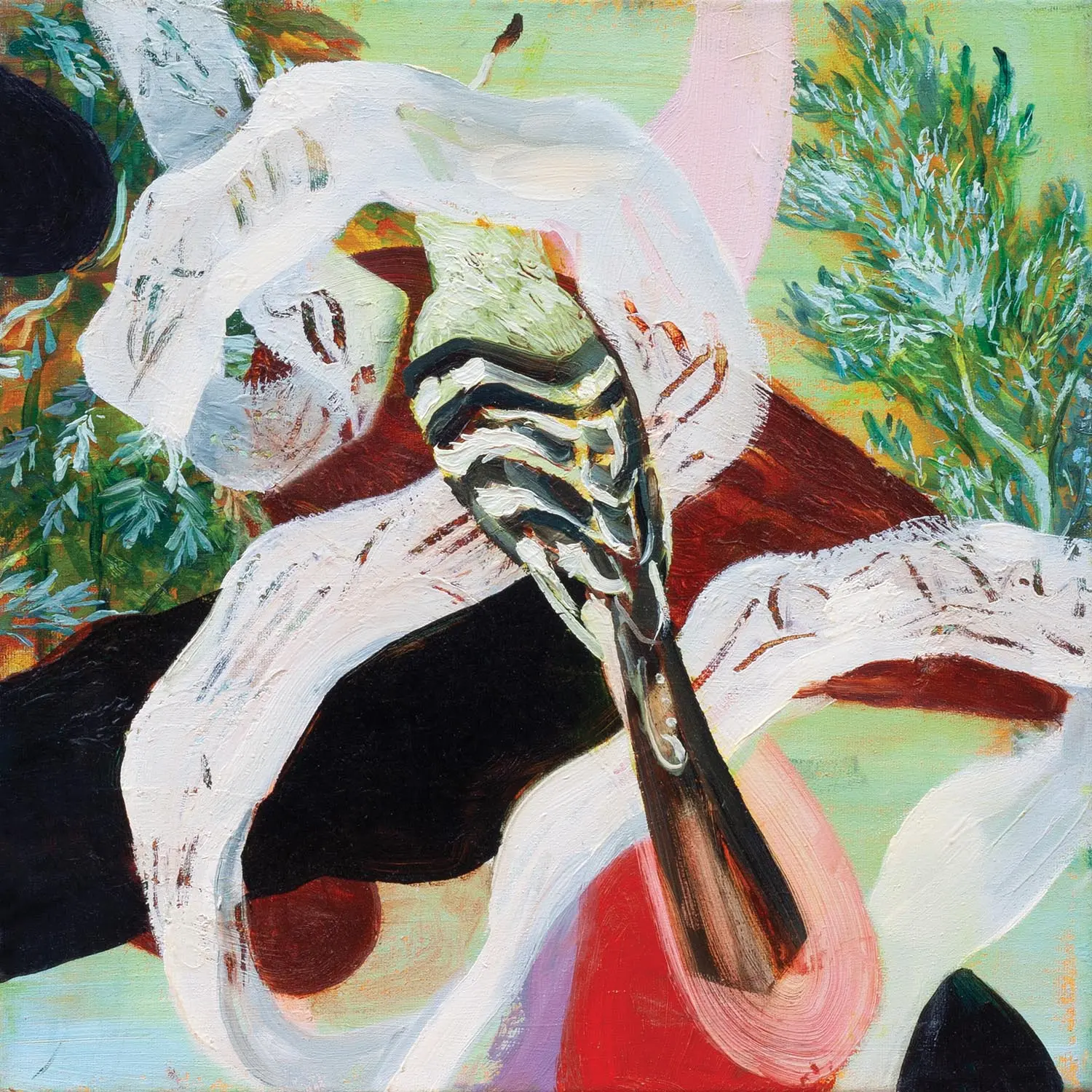 Anton Horvatović — Virtue, 2022, oil on canvas, 40x40cm, (private collection)
