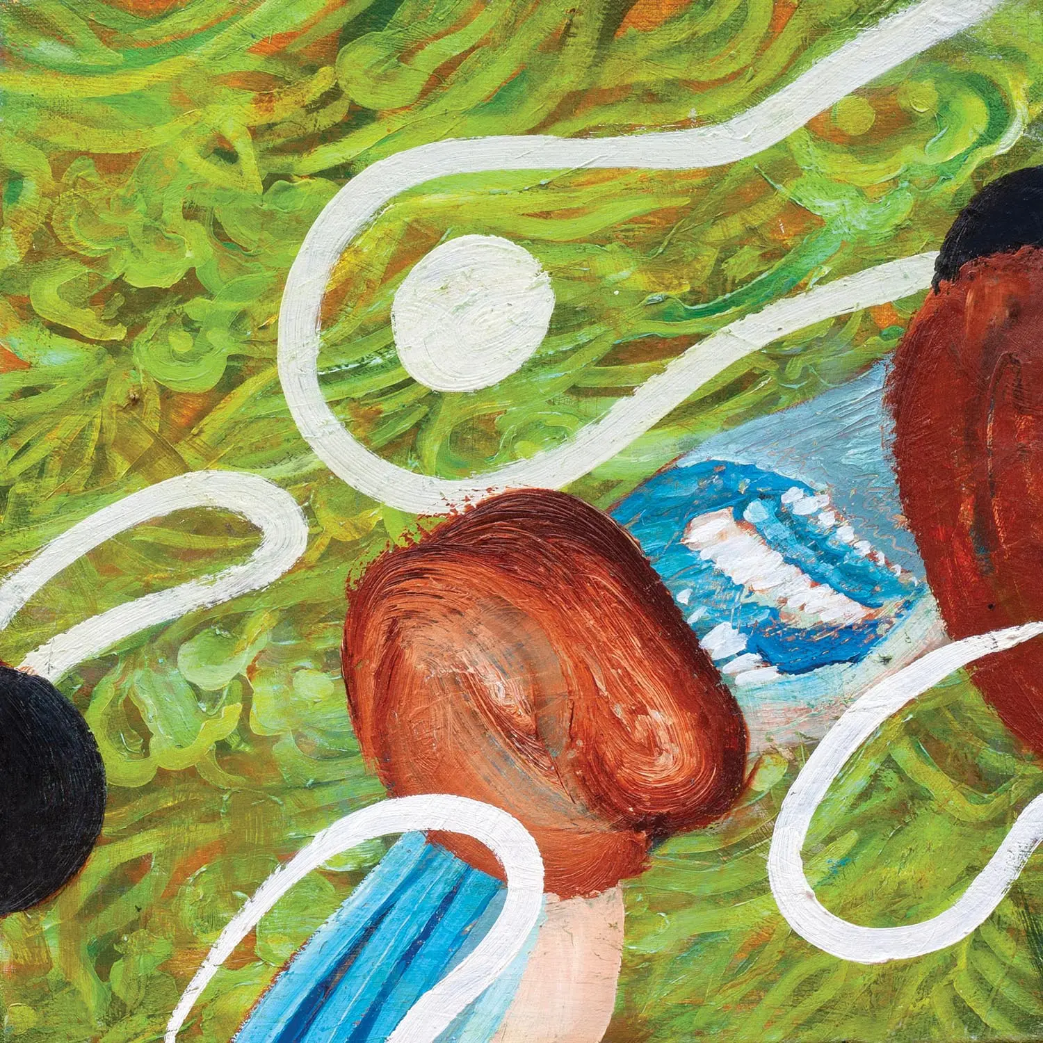 Anton Horvatović — Ornitofilia, 2022, oil on canvas, 40x40cm