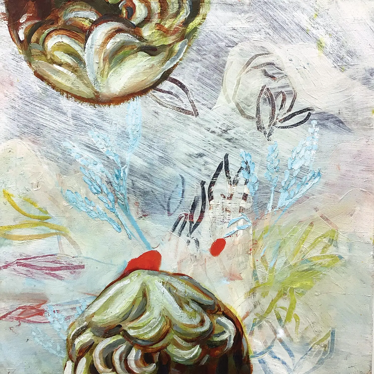 Anton Horvatović — Usura, 2022, oil on canvas, 50x50cm, (private collection)