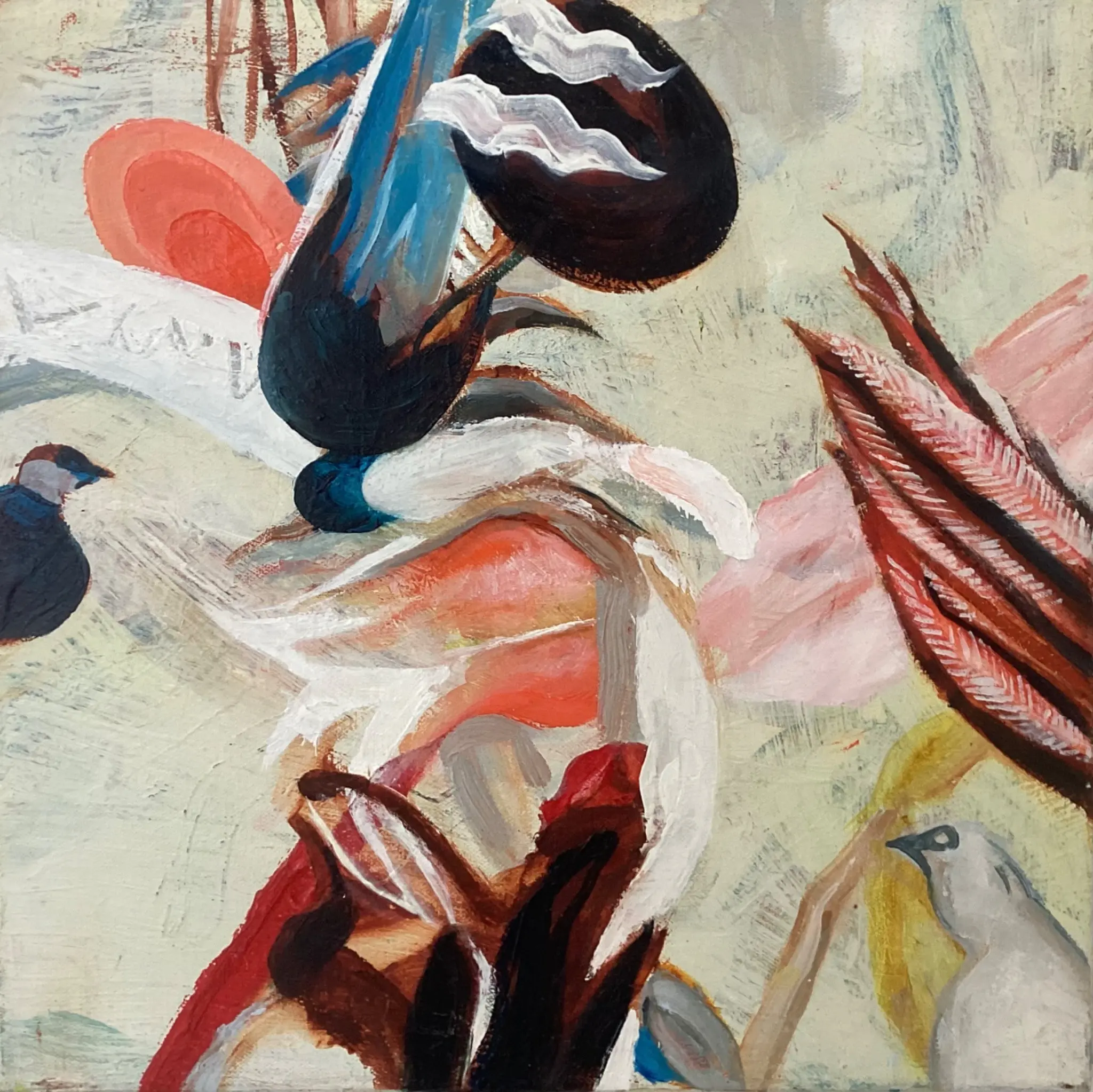 Anton Horvatović — Introduction to Flowering, 2025, oil on canvas, 40x40cm