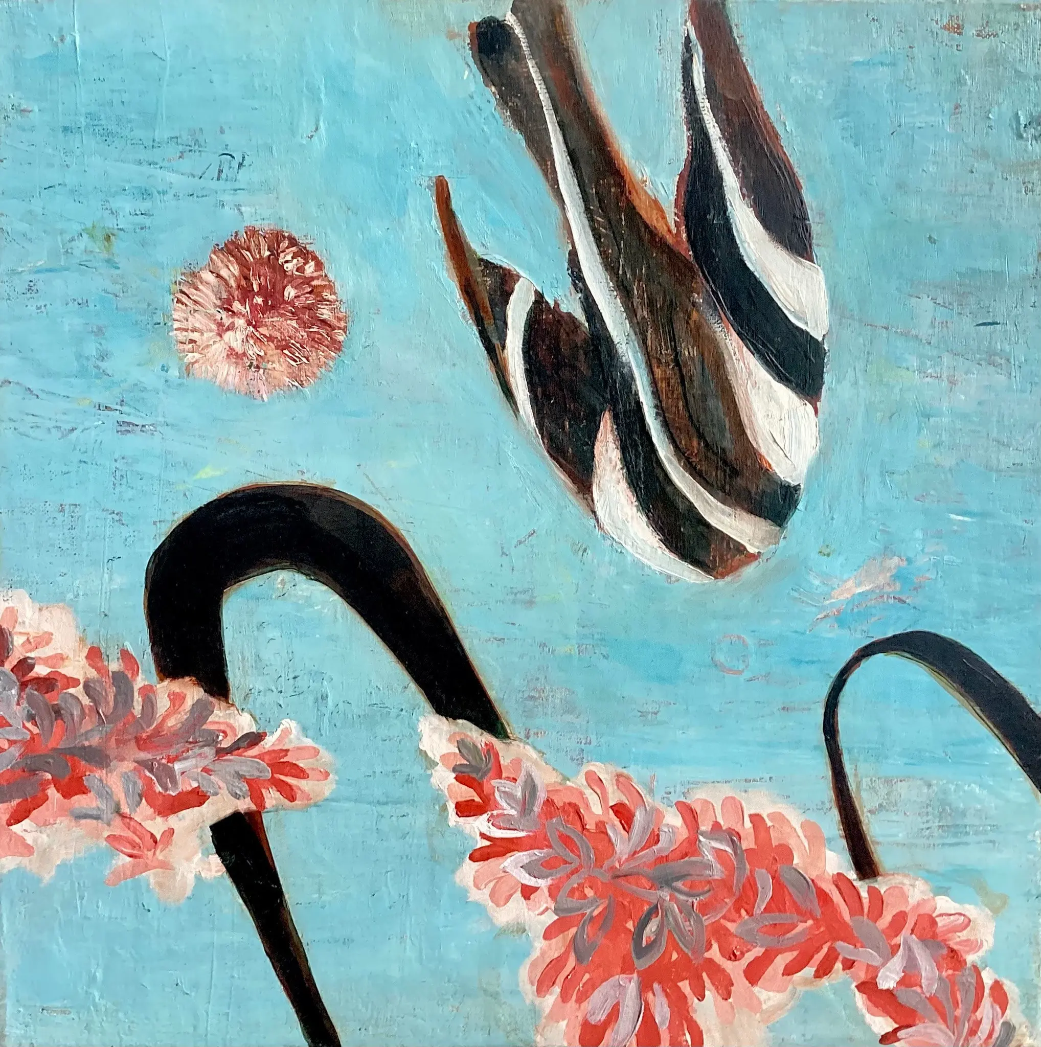 Anton Horvatović — Fall, 2026, oil on canvas, 40x40cm