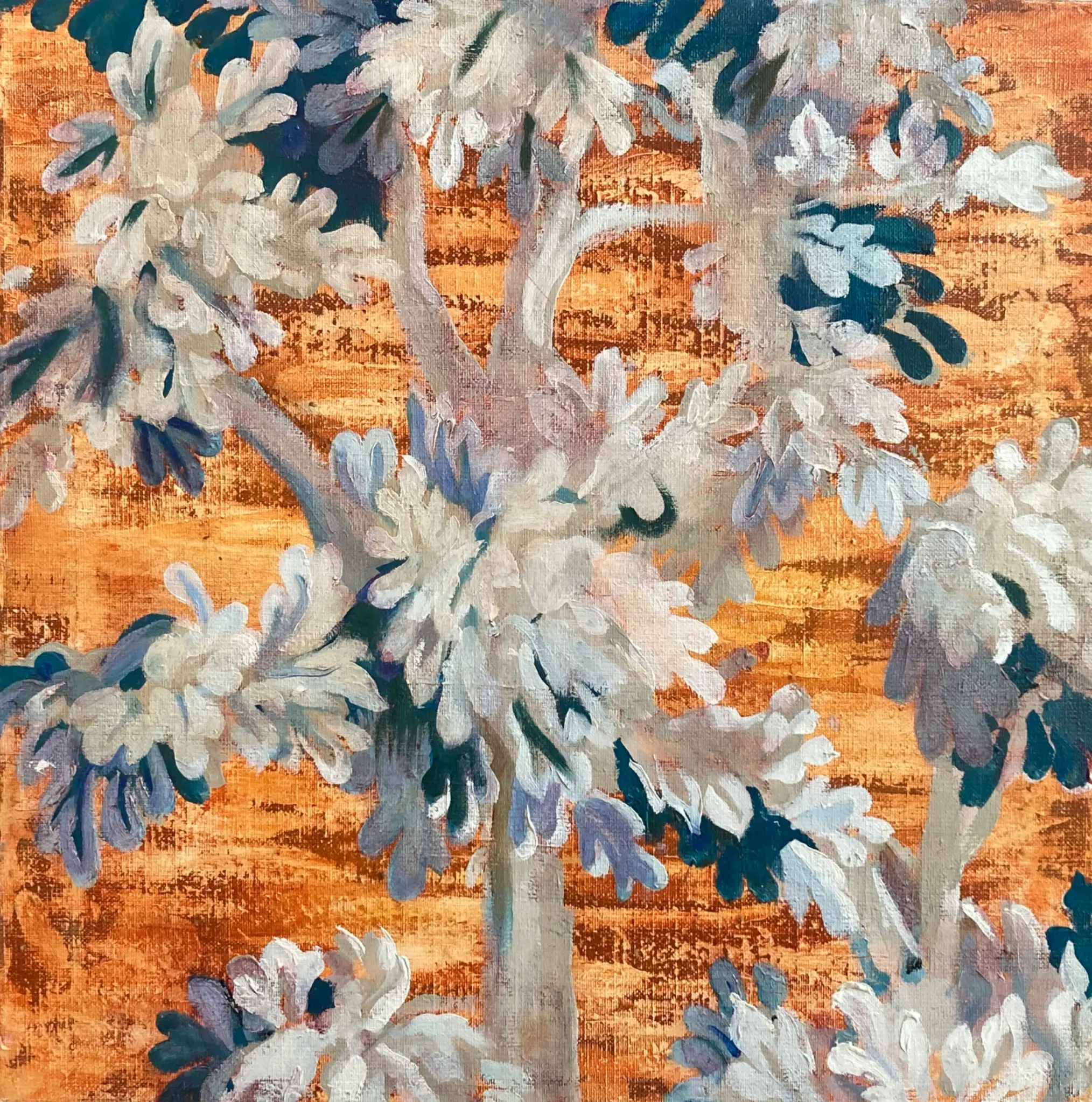 Anton Horvatović — Did I trade my Forest for a Flame?, 2025, oil on canvas, 40x40cm