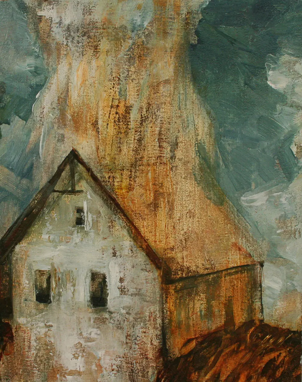 Anton Horvatović — Home, 2010, oil on canvas, 20x30cm