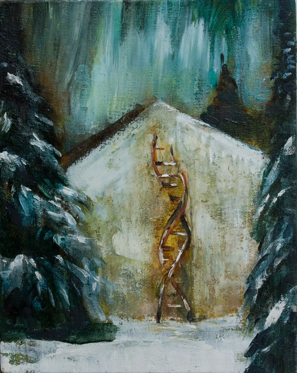 Anton Horvatović — Rasinja, 2010, oil on canvas, 20x30cm