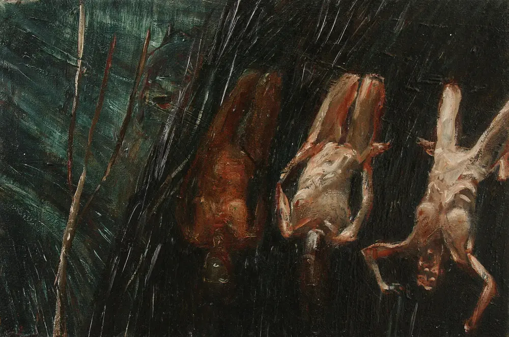 Anton Horvatović — Graces, 2007, oil on canvas, 18x30cm